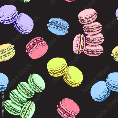 Vector illustration sketch macaron