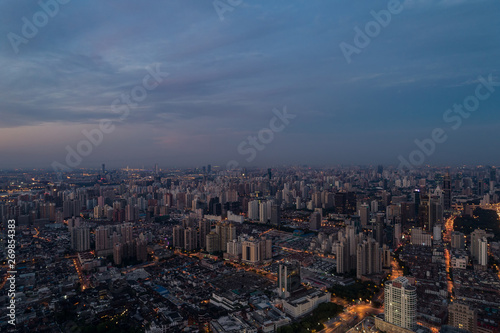 Aerial view over The Bund, Shanghai © Bob