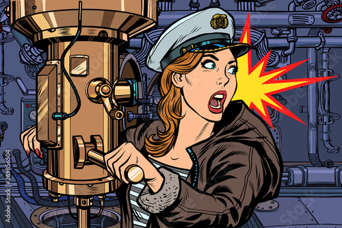 submarine a woman captain, battle alert