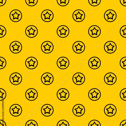 Star pattern seamless vector repeat geometric yellow for any design