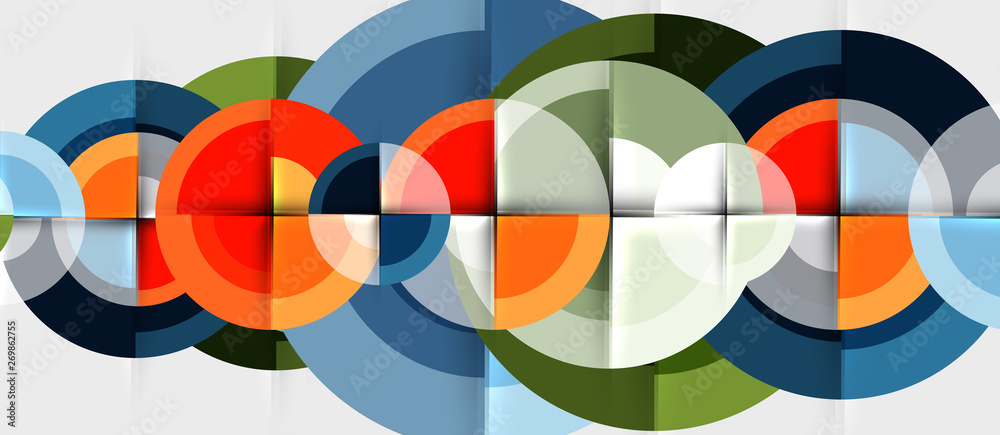 Circular geometrical design template Circular geometrical design template