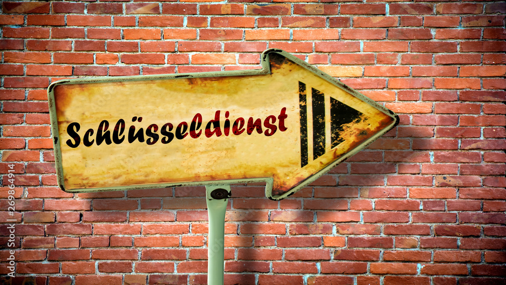 Fototapeta premium Schild 380 - Schlüsseldienst