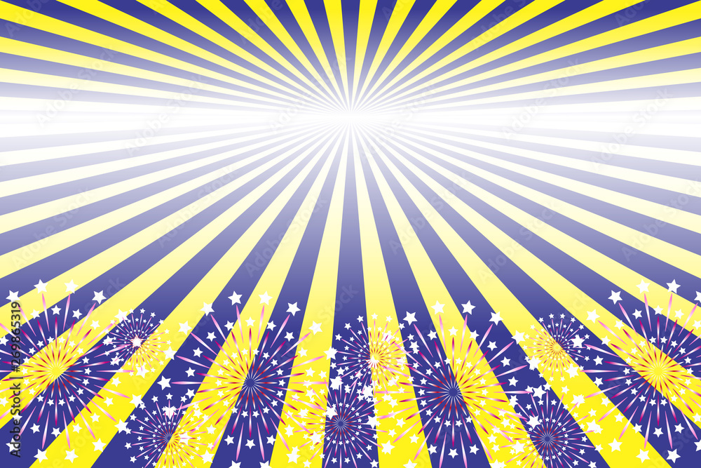 Background Wallpaper Vector Illustration Design Art Free Freesize Charge Free Effect Line Concentration Line Manga Comic Speed Line イラスト背景壁紙 花火イメージ 打ち上げ花火 夏祭り 広告宣伝ポスター パーティーイベント 無料素材 Stock Vector
