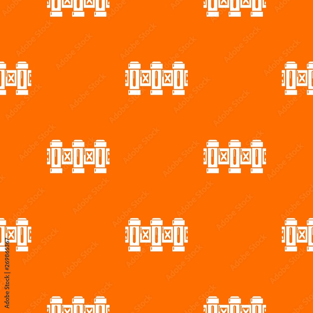 Fence urban pattern vector orange for any web design best