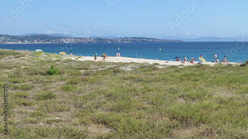 Lanzada, beach in O Grove. Galicia.Spain