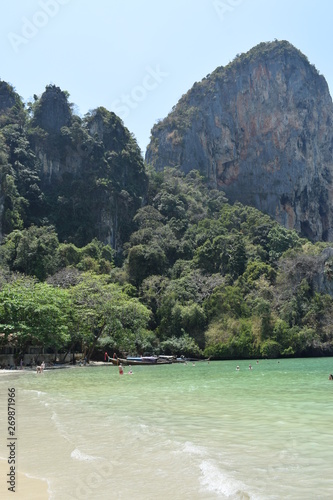 Railey Beach, Krabi, Tajlandia, rajska plaża