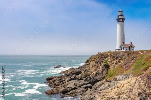 Pigeon Point Lighthouse: Built in 1871, it is the tallest light station on the western U.S. coast and a California state park. © Shannon Dunaway