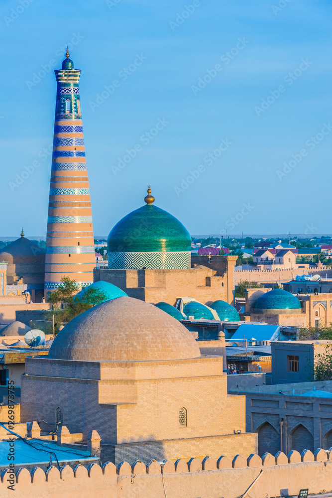 Naklejka premium Historic architecture of Khiva, Uzbekistan