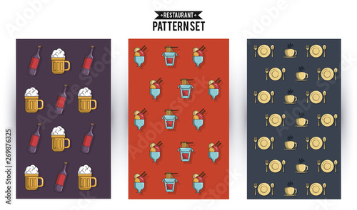 Restaurant pattern set