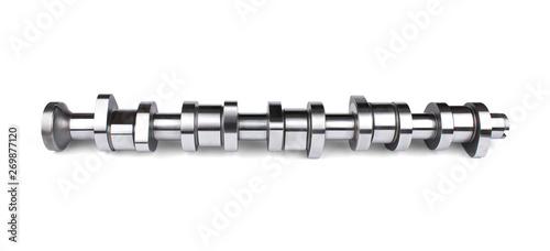 Camshaft on white photo