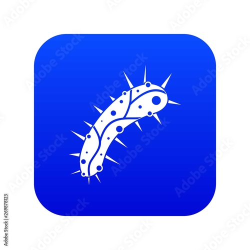 Virus icon digital blue for any design isolated on white vector illustration