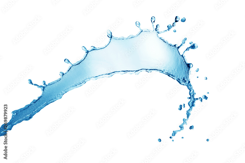 Obraz premium water splash isolated on white background,beautiful splashes a clean water