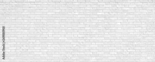 White brick wall modern Background.