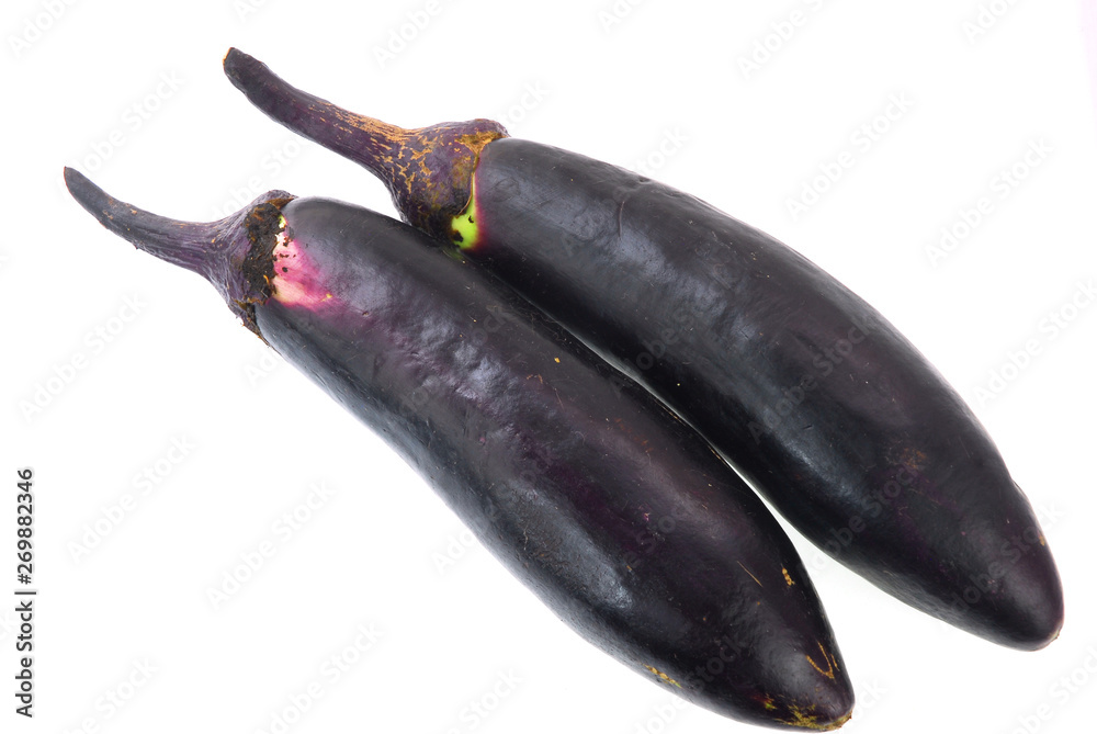 fresh eggplant isolated on white background fresh eggplant isolated on white background