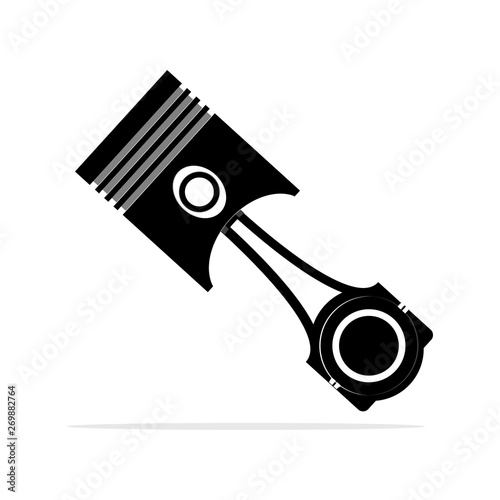 piston icon. Vector concept illustration for design.