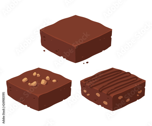 Chocolate brownie set