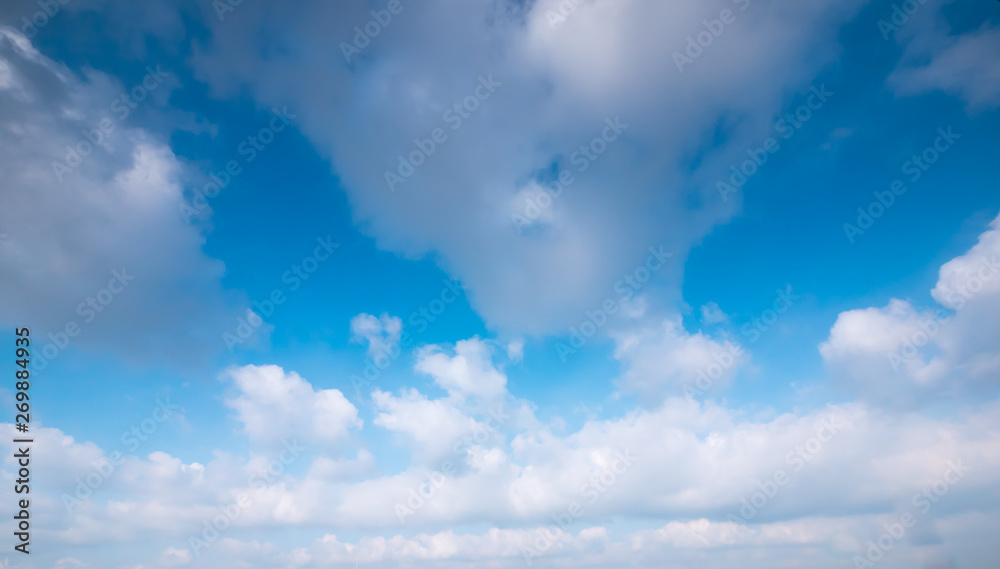 Clear and sunset sky with cloud in summer Clear and sunset sky with cloud in summer