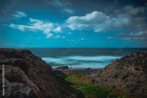 Fotografie Precioso paisaje nocturno