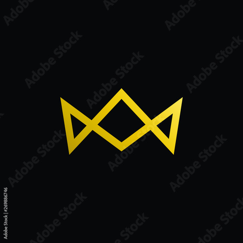 Simple Modern Royal Crown Icon Logo Symbols for Luxury Badges Card Invitations Decoration Element