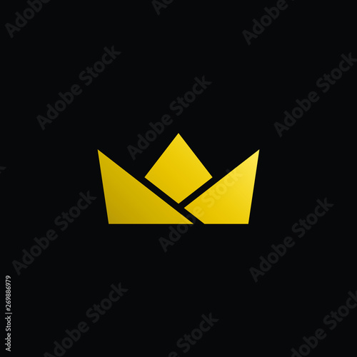 Simple Modern Royal Crown Icon Logo Symbols for Luxury Badges Card Invitations Decoration Element