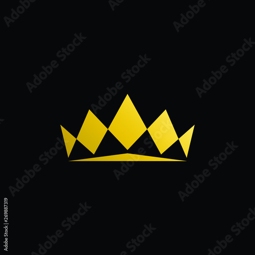 Simple Modern Royal Crown Icon Logo Symbols for Luxury Badges Card Invitations Decoration Element