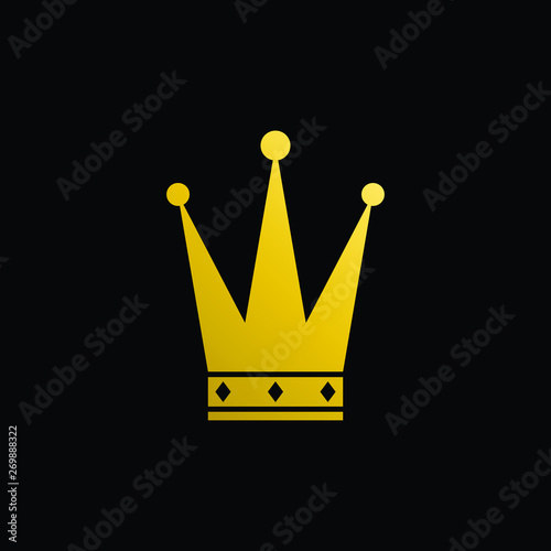 Simple Modern Royal Crown Icon Logo Symbols for Luxury Badges Card Invitations Decoration Element