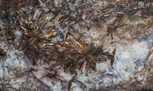 raw mineral with pyrite and quartz