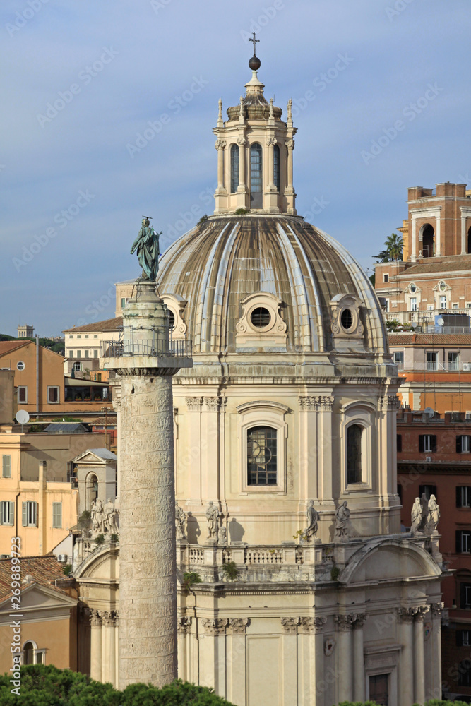 Column and Church Rome