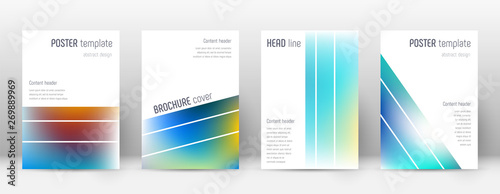 Flyer layout. Geometric fabulous template for Broc © Begin Again