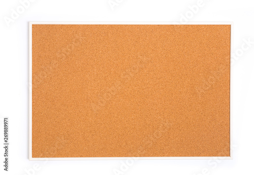 Blank Cork board with wooden frame (isolated) © Fototocam