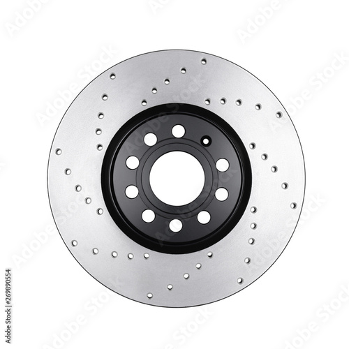 Brake disc isolated on white background