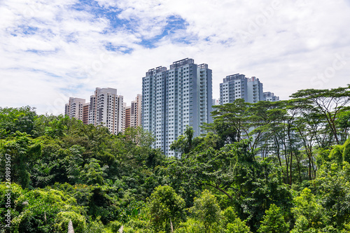 Singapore Nature and tall Buildings