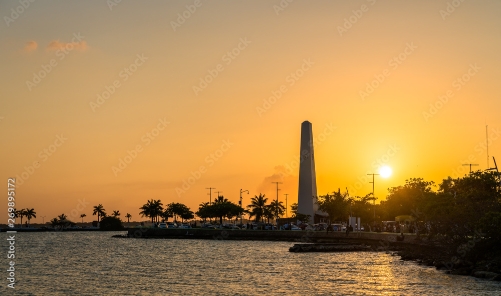 Sunset in Chetumal, Quintana Roo, Mexico