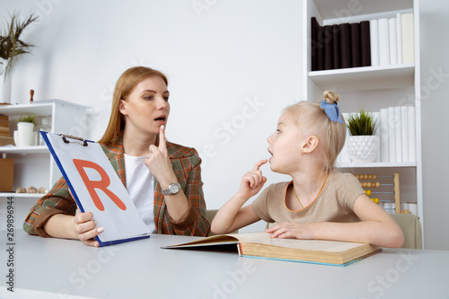Quadro su tela Speech therapy concept