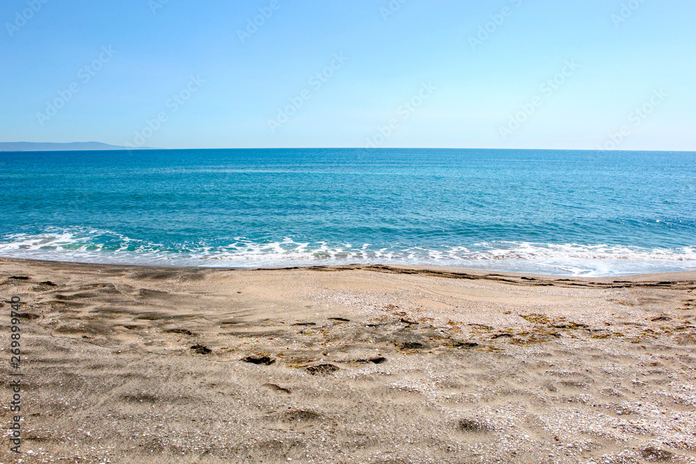 Beautiful Beach And Incredible Sea In Pomorie, Bulgaria. Beautiful Beach And Incredible Sea In Pomorie, Bulgaria.