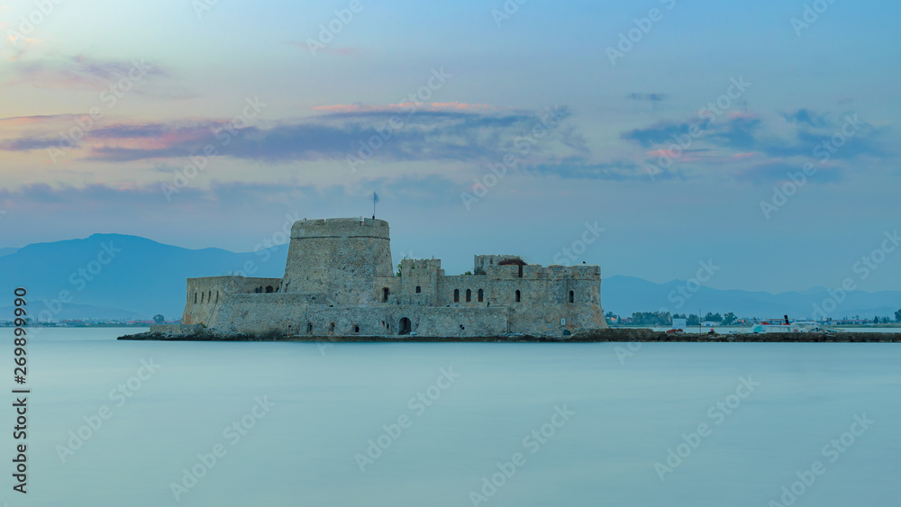 Naklejka premium Bourtzi castle in Nafplio, Peloponnese