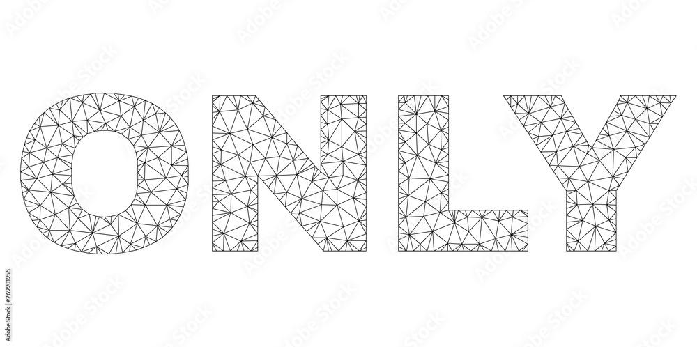 Mesh vector ONLY text caption. Abstract lines and small circles form ONLY black carcass symbols. Linear carcass flat polygonal mesh in vector EPS format. Mesh vector ONLY text caption. Abstract lines and small circles form ONLY black carcass symbols. Linear carcass flat polygonal mesh in vector EPS format.