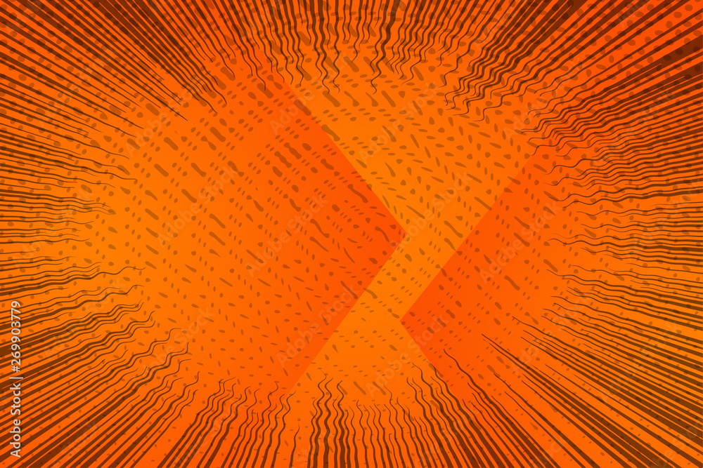 Obraz premium abstract, orange, illustration, design, pattern, yellow, wallpaper, light, backgrounds, graphic, texture, backdrop, art, lines, dots, red, color, technology, halftone, digital, dot, wave, blue, green