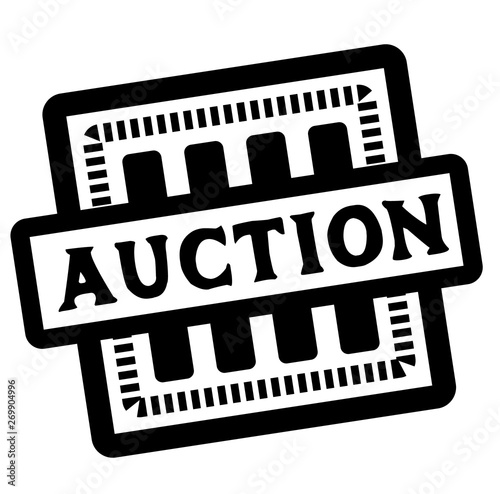 ACTION stamp on white background