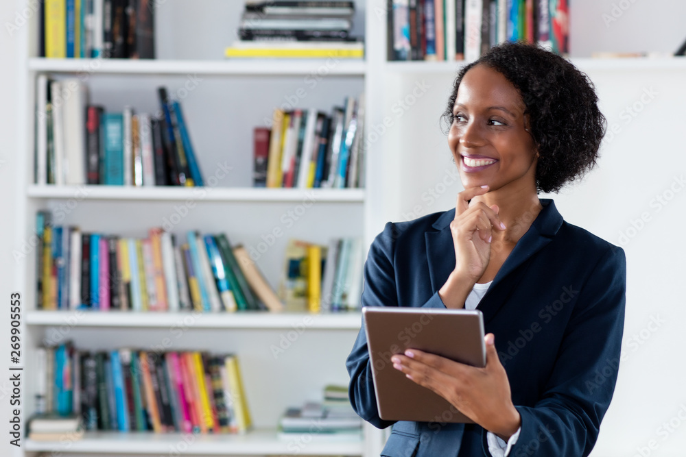 African american businesswoman with digital tablet African american businesswoman with digital tablet