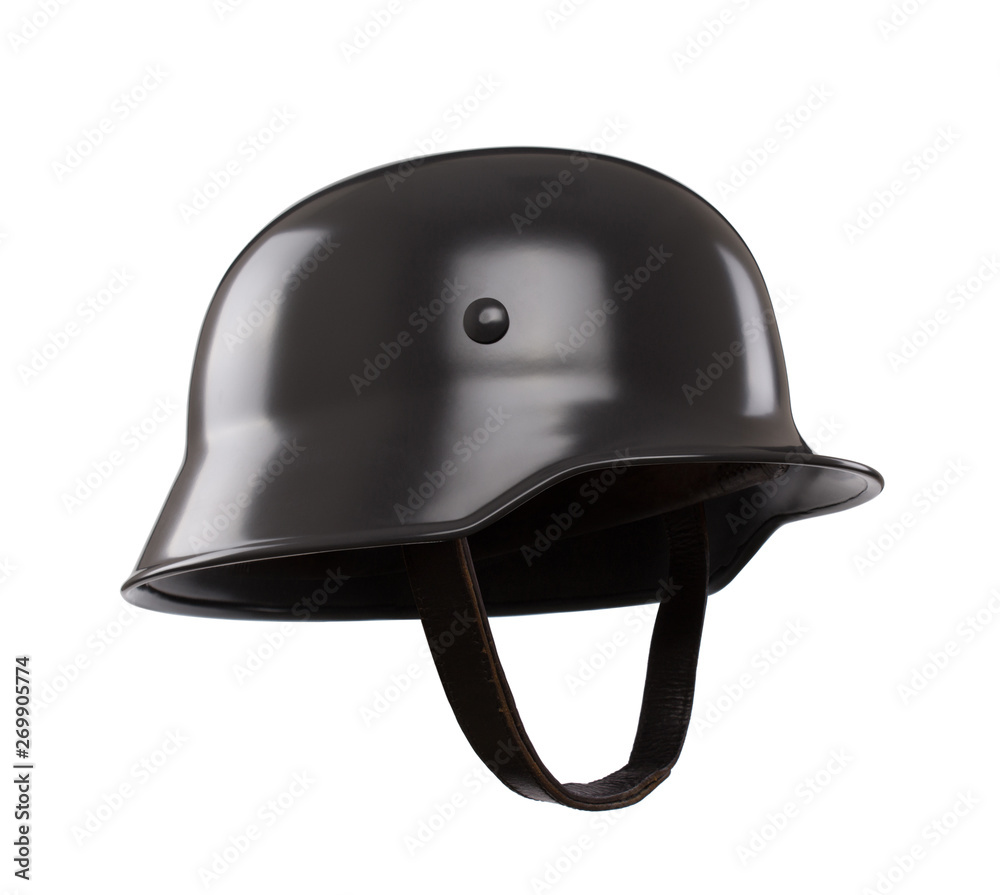Naklejka premium German army helmet isolated on white