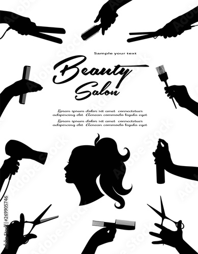 Beauty salon.  Barbershop and Beauty hair