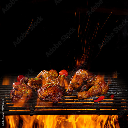 Tasty chicken legs and wing...