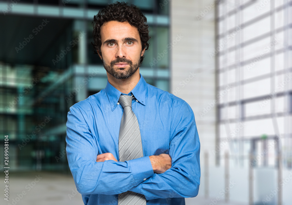 Portrait of a handsome businessman in a modern office Portrait of a handsome businessman in a modern office