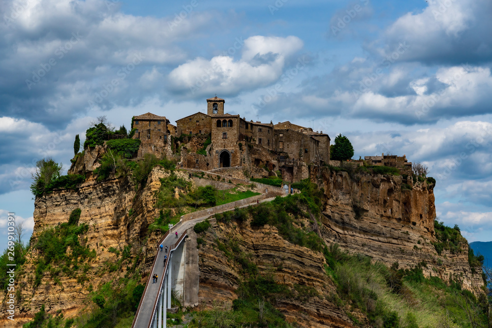 Civita di bagnoregio view, Italy, Summer