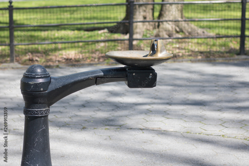 Water pumping fountain at Central Park, Manhattan, New York. Water pumping fountain at Central Park, Manhattan, New York.