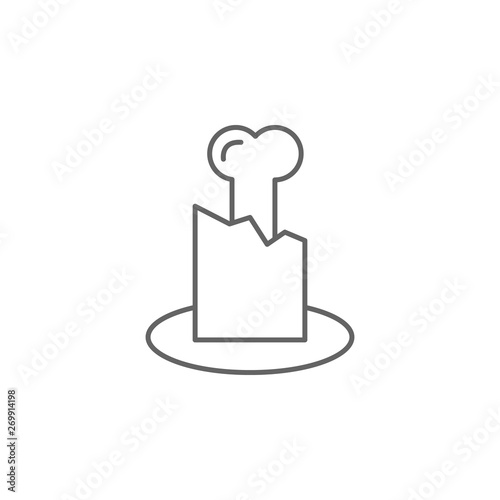 Bone, nasty, broken outline icon. Element of nasty icon. Thin line icon for website design and development, app development. Premium icon