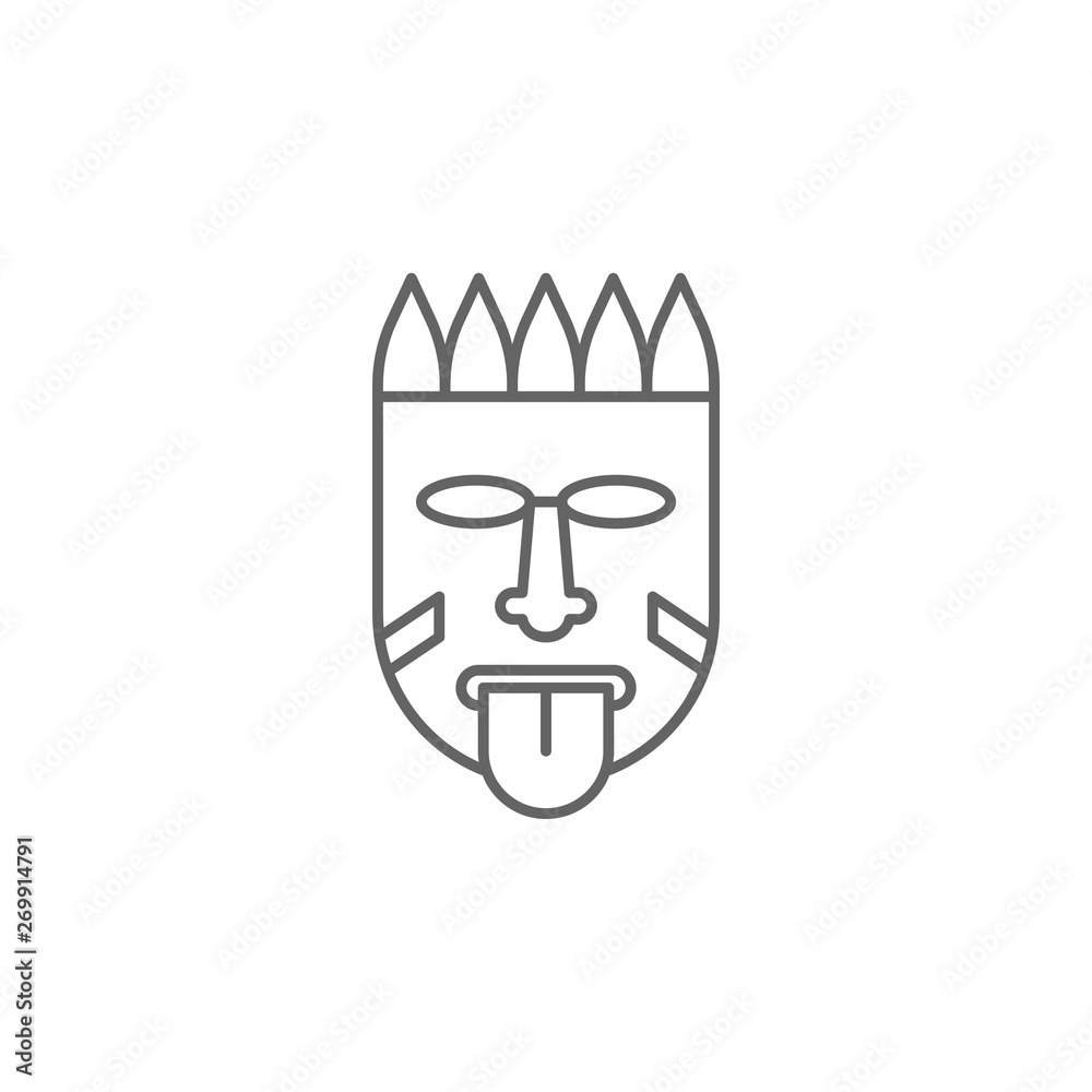history, Aztec, Mexican outline icon history, Aztec, Mexican outline icon