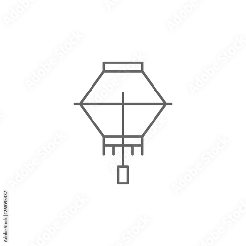 Diwali  lamp  ornament icon. Element of Diwali icon. Thin line icon for website design and development  app development. Premium icon