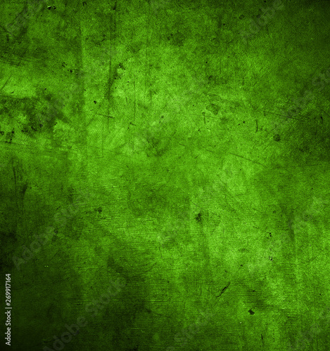 Green grunge dark textured concrete stone wall background